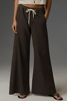 The Adi Pull-On Mid-Rise Flare Pants by Pilcro