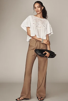 rag & bone Logan Linen Blend Beach Pants