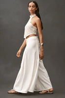 Pilcro Linen Blend Skirty Sailor Wide-Leg Pants
