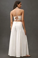 Pilcro Linen Blend Skirty Sailor Wide-Leg Pants