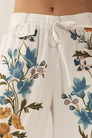 By Anthropologie Printed Pull-On Pants
