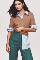 The Colette Linen Full-Length Wide-Leg Pants by Maeve