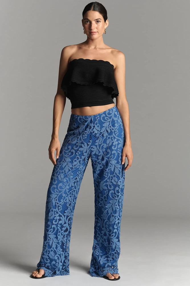 Especia Cornflower Lace Pants