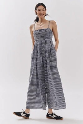 Hutch The Mabel Gingham Sleeveless Wide-Leg Jumpsuit