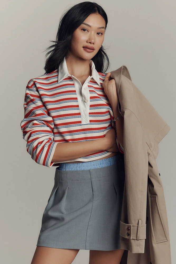 By Anthropologie Pleated Boxer Skort