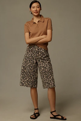 Pilcro Printed Bermuda Shorts