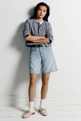 The Adi Mid-Rise Relaxed Bermuda Shorts by Pilcro