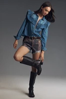 The Devon Denim Shorts by Pilcro: Coated Edition