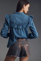 The Devon Denim Shorts by Pilcro: Coated Edition