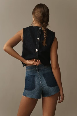 Pilcro Mid-Rise Micro Denim Shorts