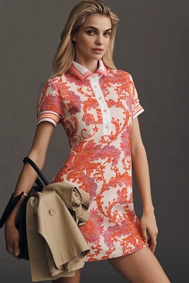 Anna Sui Arabesque Cotton Linen Mini Dress