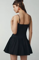 Maeve Sweetheart Drop-Waist Mini Dress