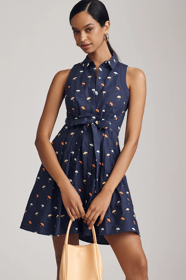 maeve sleeveless t back blazer mini dress Maeve Sleeveless T-Back Mini Blazer Dress
