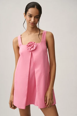 Sunday Brooklyn Sleeveless 3D Floral Mini Dress