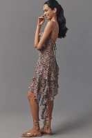 AFRM Asymmetric Mesh Mini Dress