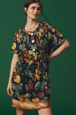 Rachel Antonoff Howard Cotton Silk Mini Babydoll Dress