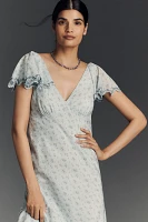 Rachel Antonoff Mia Silk Blend Slip Midi Dress