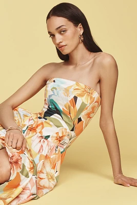 By Anthropologie Drop-Waist Midi Dress