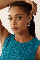 By Anthropologie Textured Mini Shift Dress