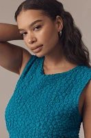 By Anthropologie Textured Mini Shift Dress