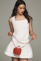 English Factory Sleeveless Square-Neck Bubble Mini Dress