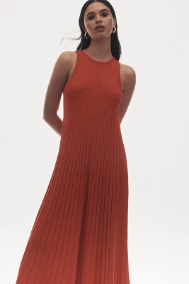 English Factory Sleeveless Pleated Midi Dress