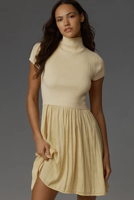 The Thea Short Sleeve Twofer Mini Dress