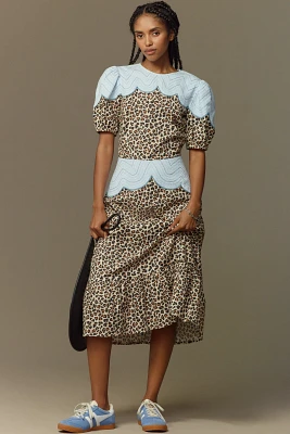 Stella Nova Embroidered Midi Dress