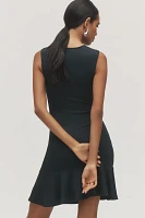 By Anthropologie Sleeveless Twist-Front Mini Dress