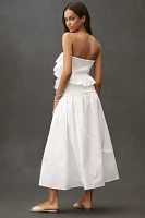 Endless Rose Strapless Ruffle Midi Dress