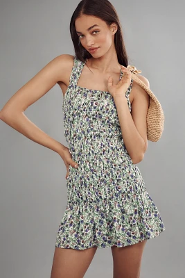 Endless Rose Sleeveless Smocked Mini Dress
