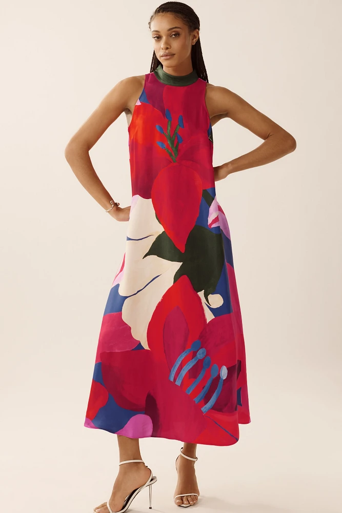 Farm Rio Halter Maxi Dress