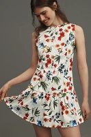 By Anthropologie Sleeveless Drop-Waist Mini Dress