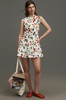 By Anthropologie Sleeveless Drop-Waist Mini Dress