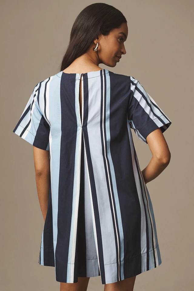 the emmy short-sleeve swing mini dress by maeve: velvet edition The Emmy Short-Sleeve Swing Mini Dress