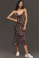 Maeve Sleeveless Cowl-Neck Slip Midi Dress