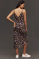 Maeve Sleeveless Cowl-Neck Slip Midi Dress
