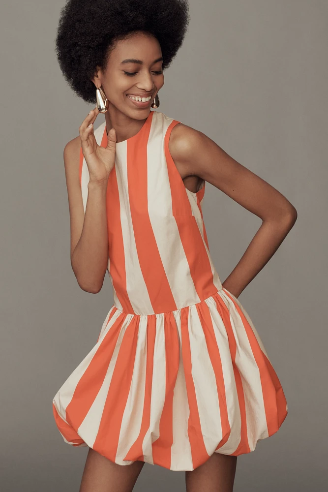 Mare Bubble-Hem Mini Dress