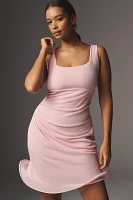 Mare Sleeveless Square-Neck Mini Dress