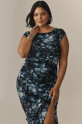 Universal Standard Plus Sleeveless Mesh Midi Dress