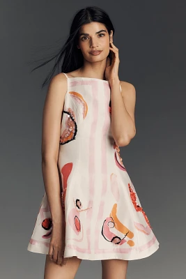 Acler Pennick Linen Blend Mini Dress