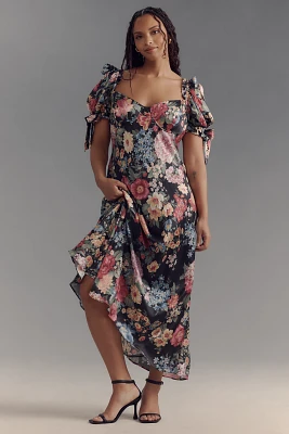 Selkie Plus Puff-Sleeve Midi Dress
