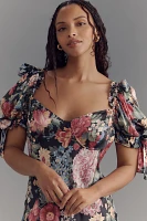 Selkie Plus Puff-Sleeve Midi Dress