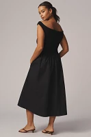 Elodie The Label Vera Off-The-Shoulder Midi Dress