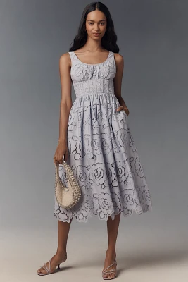 En Saison Brynlee Sleeveless Lace Midi Dress