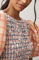 Celia B Roatán Puff-Sleeve Mini Dress