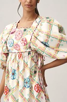 Celia B Santorini Puff-Sleeve Dress