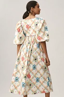 Celia B Santorini Puff-Sleeve Dress