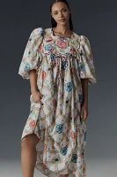 Celia B Santorini Puff-Sleeve Dress