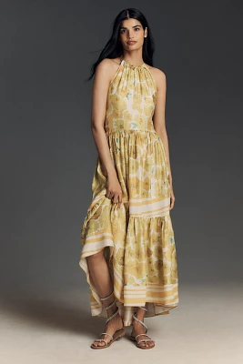 Hope for Flowers by Tracy Reese A-Line Halter Maxi Dress